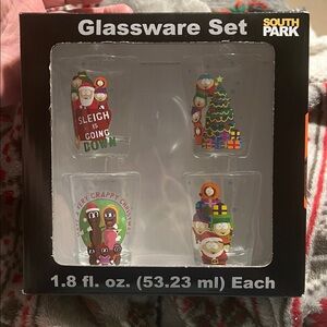 NWT South Park Glassware Set- Set of 4
